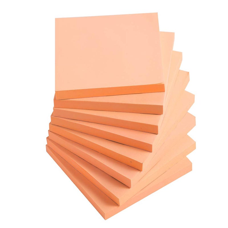 Vanpad Sticky Notes 3x3 Inches,Bright Pink Self-Stick Pads, Easy to Post for Home, Office, Notebook, 8 Pads/Pack - Image 1